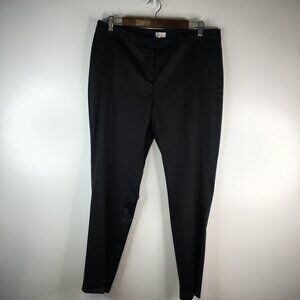 Laundry by Shelli Segal Black Trouser Print Dress Pants Size 14